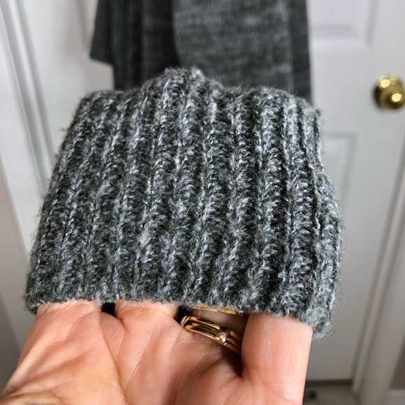 Abercrombie And  Fitch Wool Blend Soft Open Waterfall Marled Gray Cardigan XS/S - Picture 4 of 14